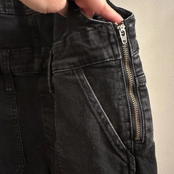 Madewell Overalls Lunar Wash black stretchy small - Picture 6 of 9